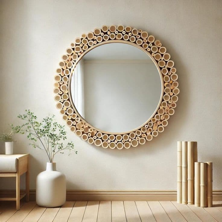 SunCraft Bamboo Wall Mirror