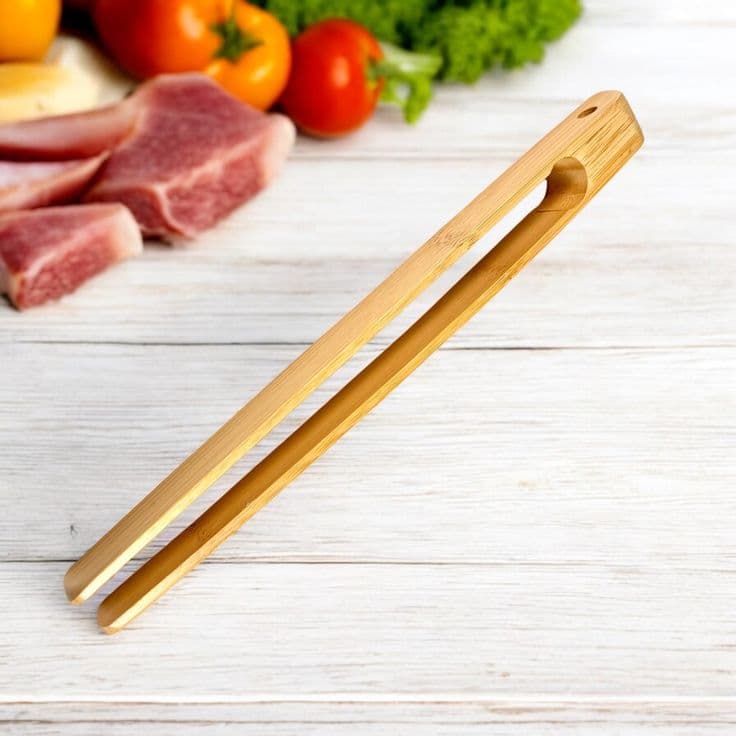 Bamboo Kitchen Tongs