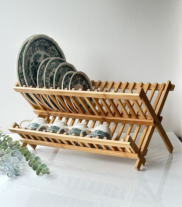 Bamboo Dish Drying Rack